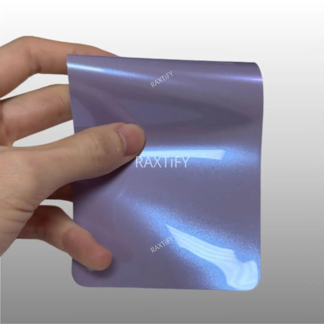 Ultra Gloss Metallic Magic Silver Purple Paint Protection Film