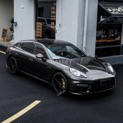 Porsche in Ultra Gloss Metallic Tungsten Paint Protection Film