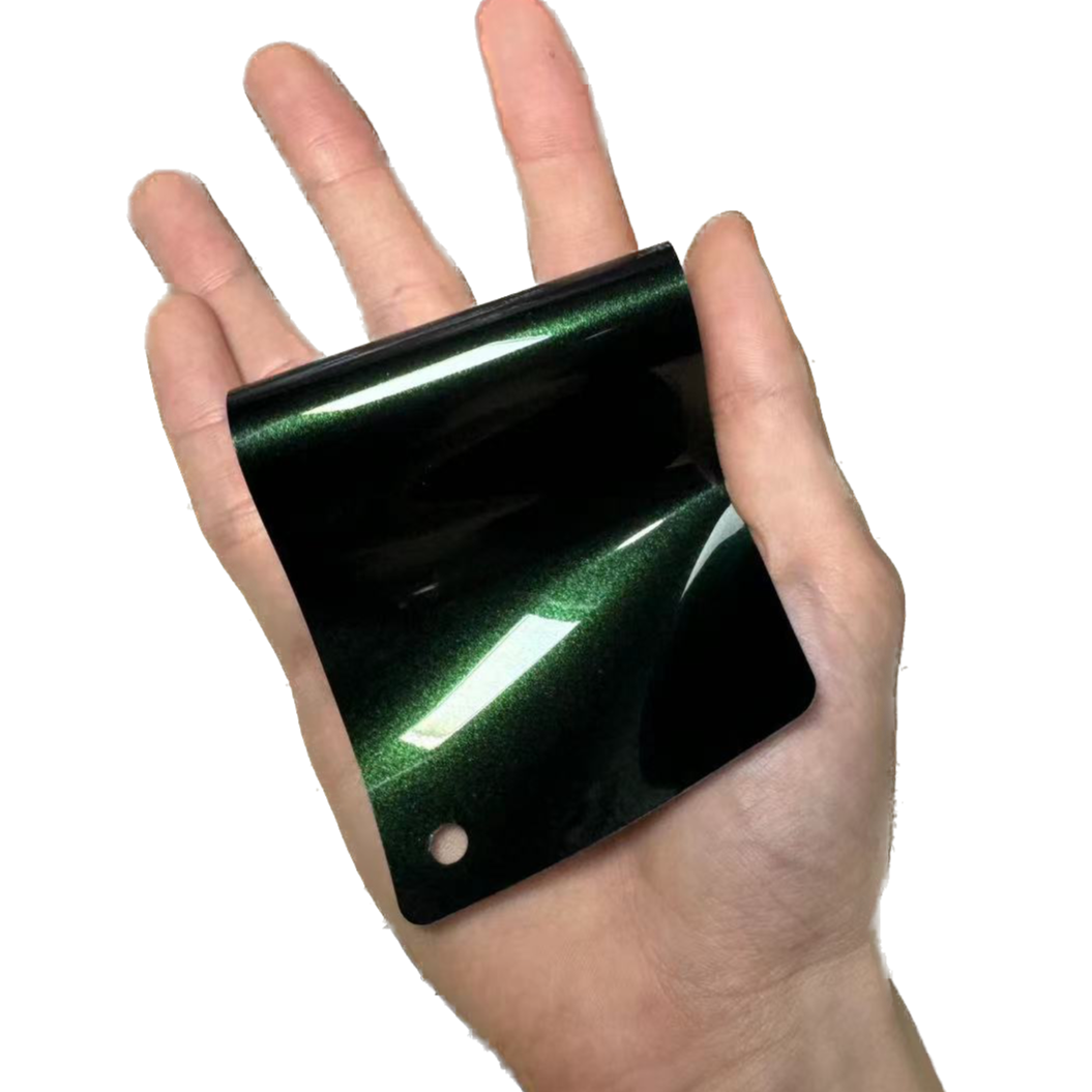 Color Shift Glitter Black Green Car Wrap Film