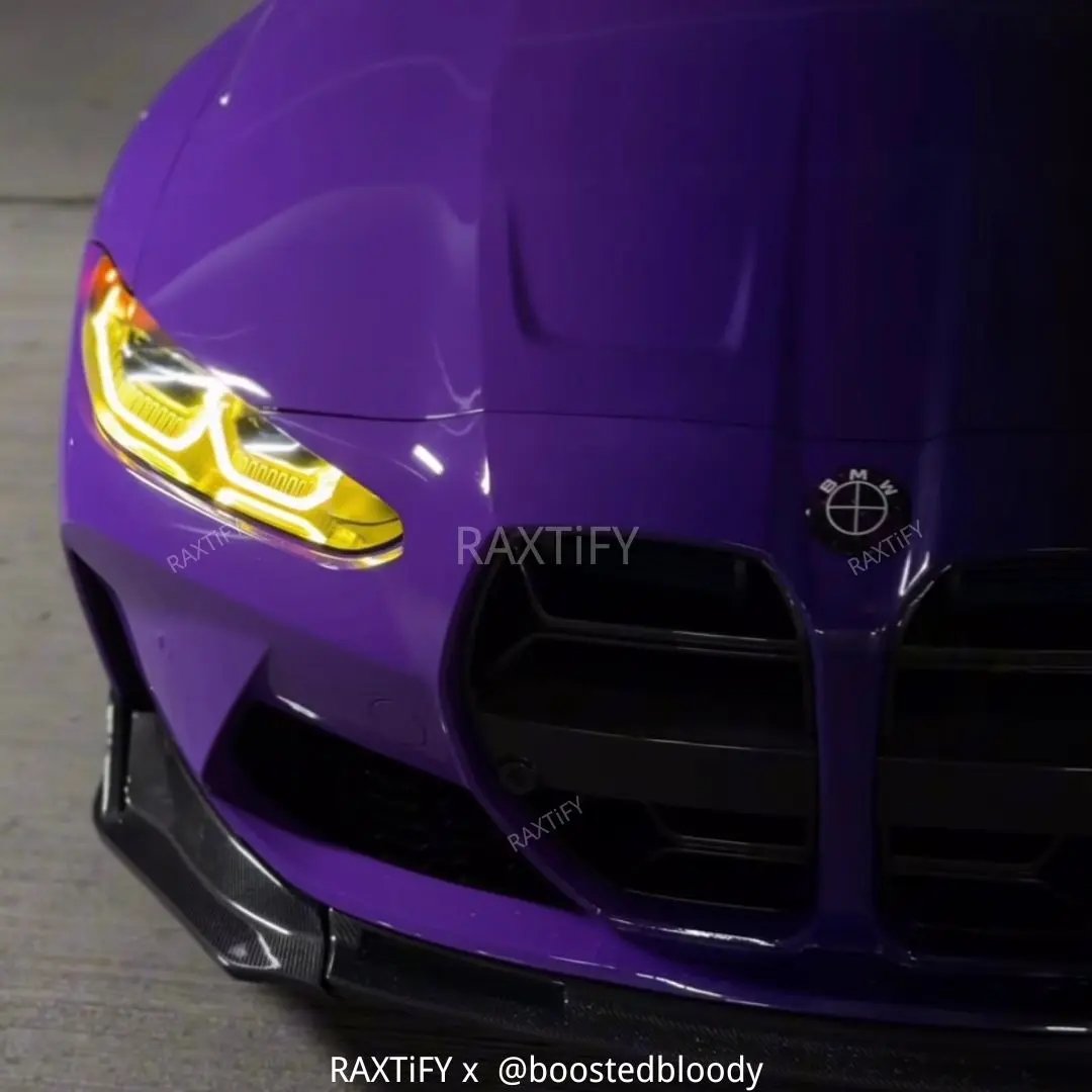 Honda Civic Black Purple Custom Vinyl Wrap
