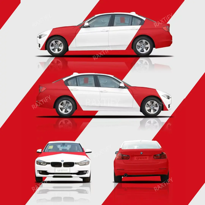 BMW Marlboro Livery White Red Vinyl Wrap raxtify