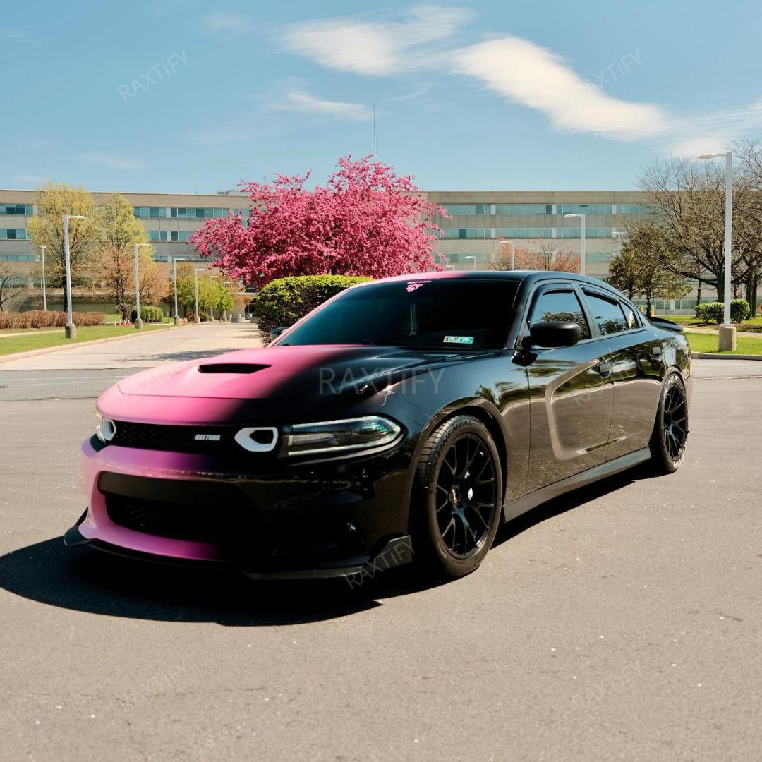 Black Pink Gradient Vinyl Wrap for Dodge Charger Daytona – RAXTiFY