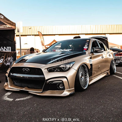 Infiniti in Gloss Metallic Champagne Gold Car Wrap