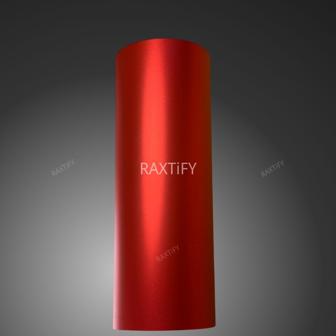 Matte Chrome Candy Red Car Wrap