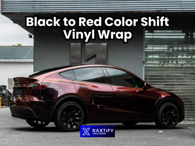 The Kaleidoscopic Effect: Black to Red Color Shift Vinyl Wrap