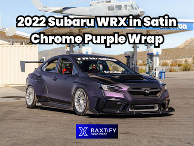 2022 Subaru WRX in Satin Chrome Purple Wrap