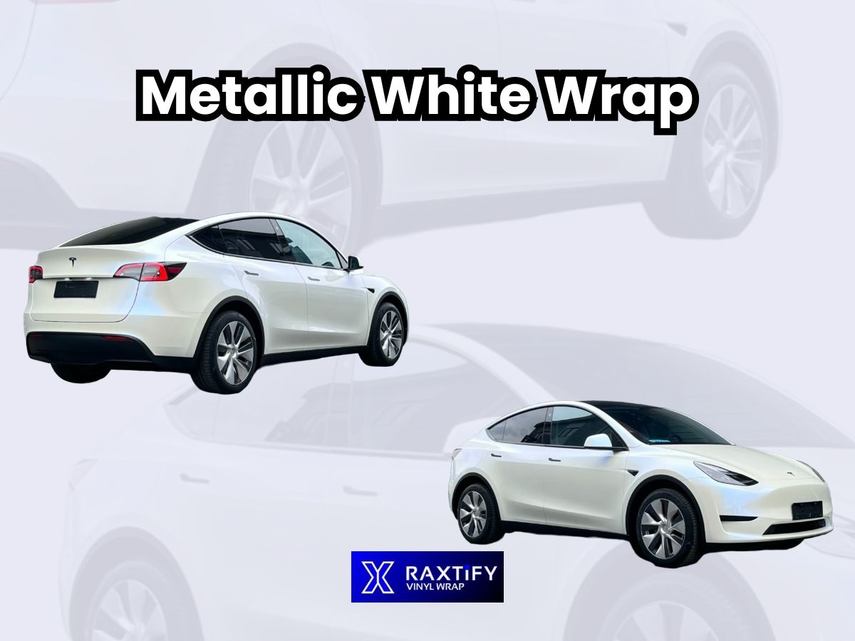 Metallic White Wrap – RAXTiFY