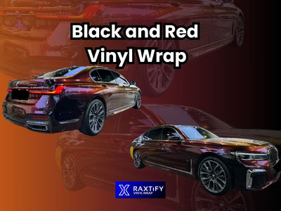 Black and Red Vinyl Wrap