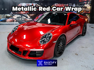 Explore Metallic Red Car Wrap