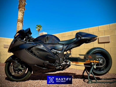 Carbon Fiber Vinyl Wrap For Motorcycle