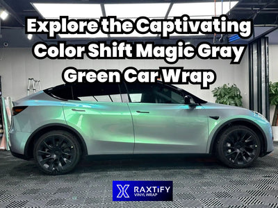 Explore the Captivating Color Shift Magic Gray Green Car Wrap