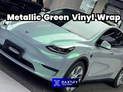 Metallic Green Car Wrap