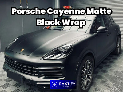 Porsche Cayenne Matte Black Wrap