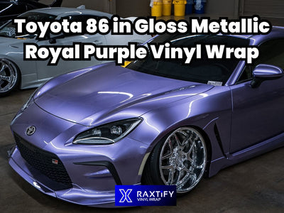 Toyota 86 in Gloss Metallic Royal Purple Vinyl Wrap