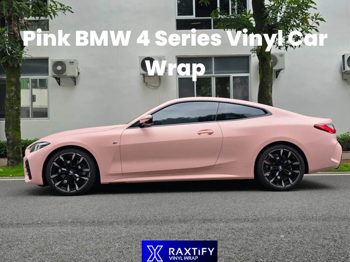 Pink BMW 4 Series Vinyl Car Wrap