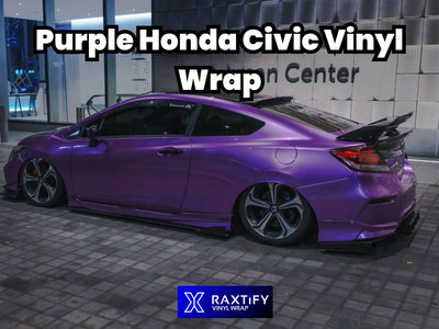 Purple Honda Civic Vinyl Wrap