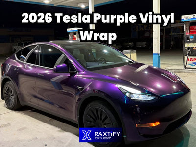2026 Tesla Purple Vinyl Wrap