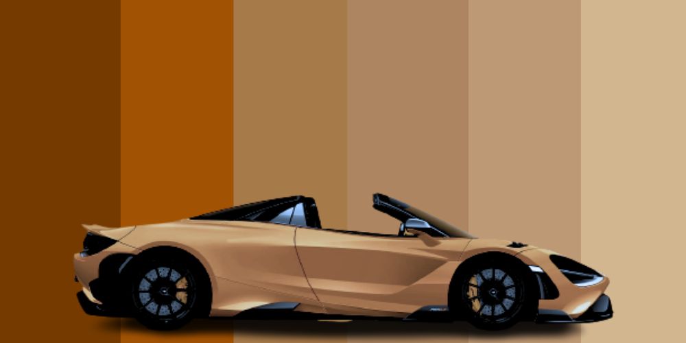 Tan Car Wrap for All Vehicles