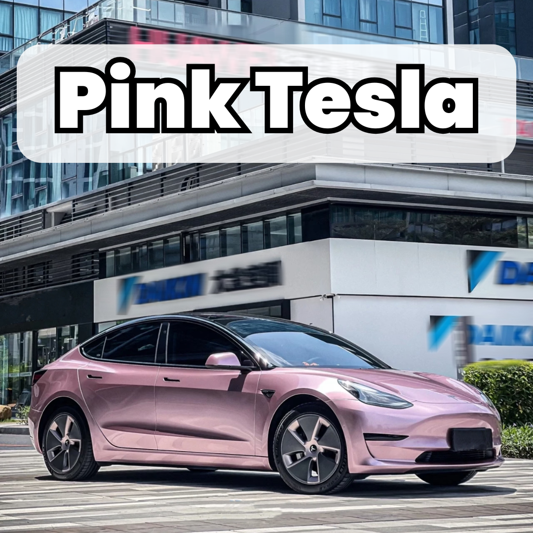Shop Best Pink Tesla Vinyl Wraps