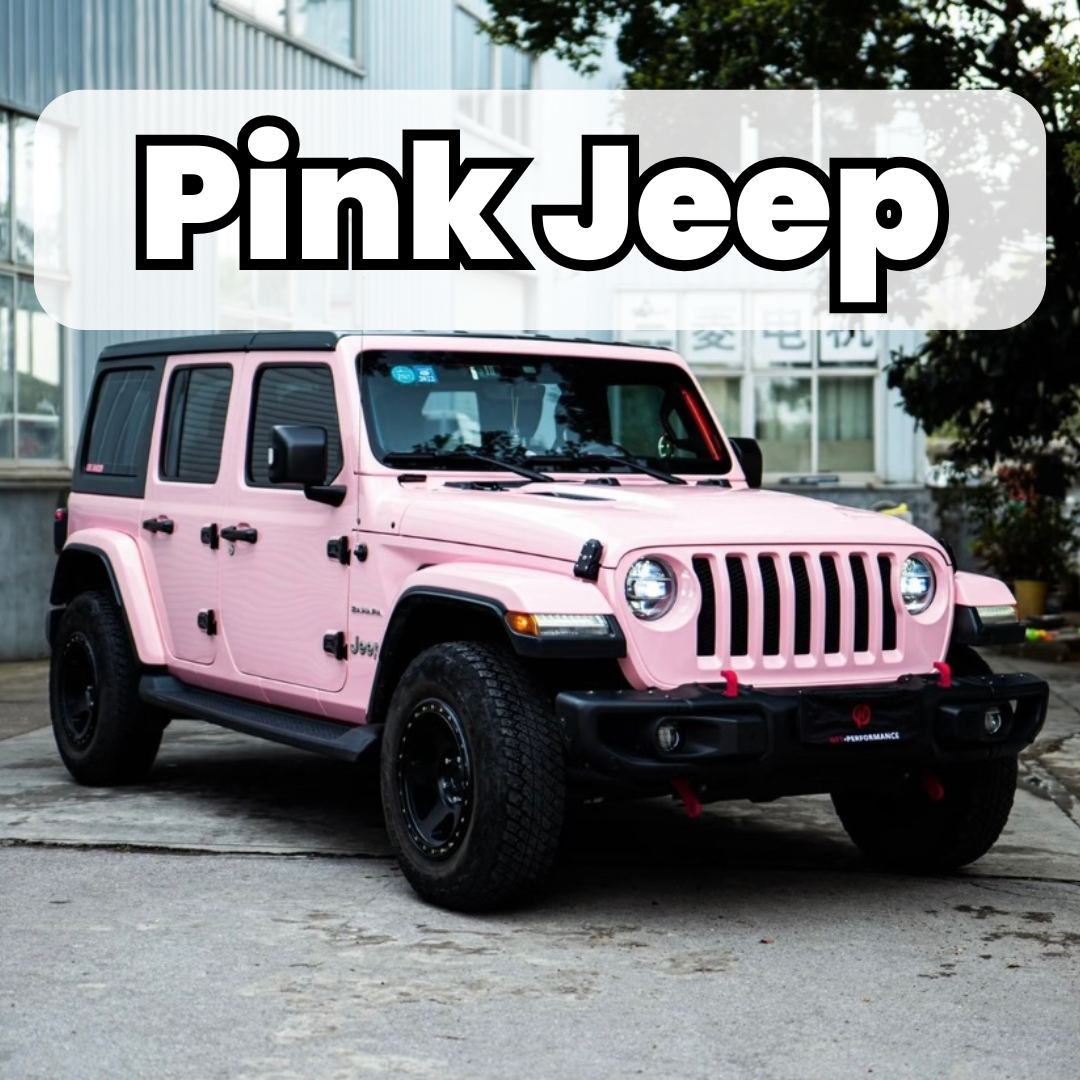 Pink Jeep Vinyl Wraps