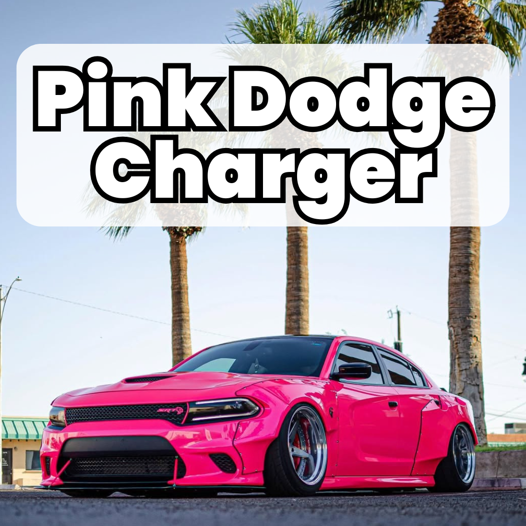 Pink Dodge Charger Wrap