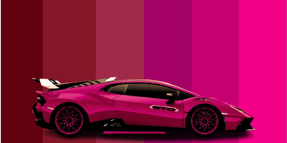Magenta Car Wrap for All Vehicles