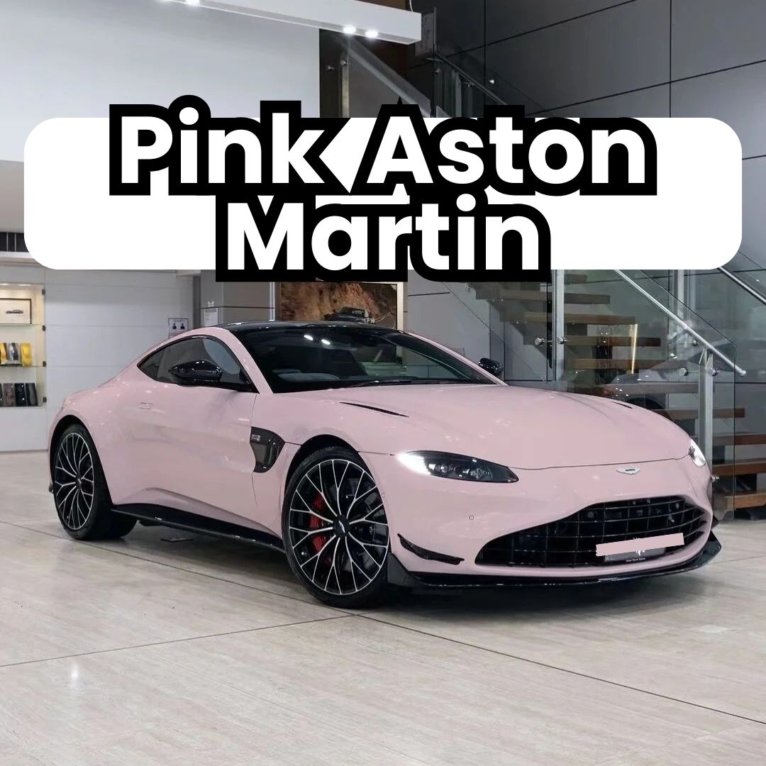 Pink Aston Martin Vinyl Wrap