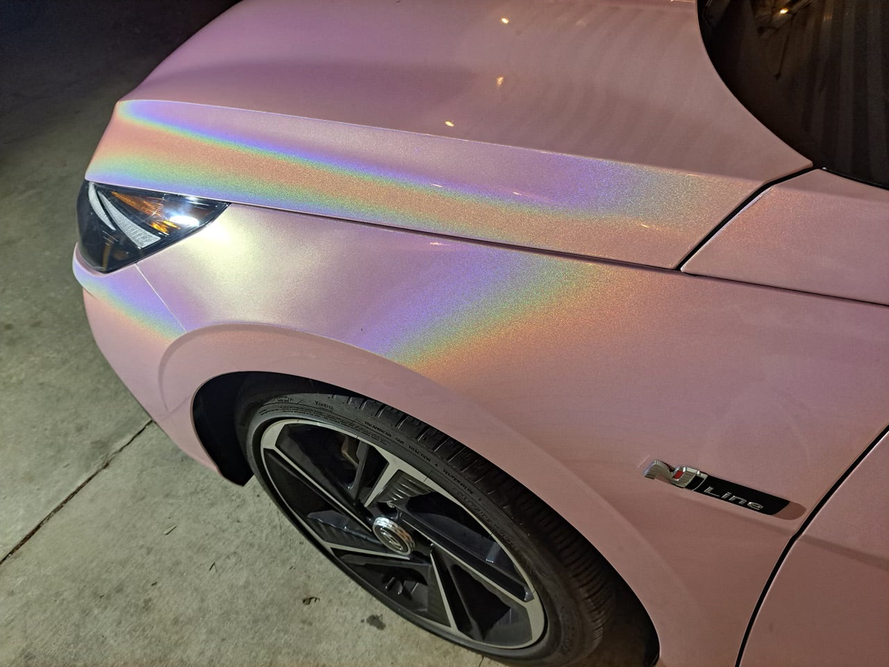 Laser Gloss Rouge Pink Vinyl Wrap