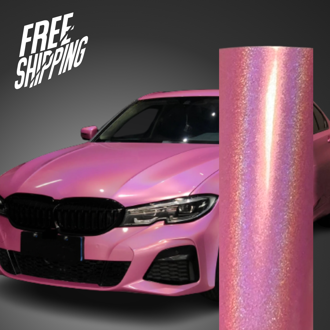 Laser Gloss Pink Vinyl Wrap