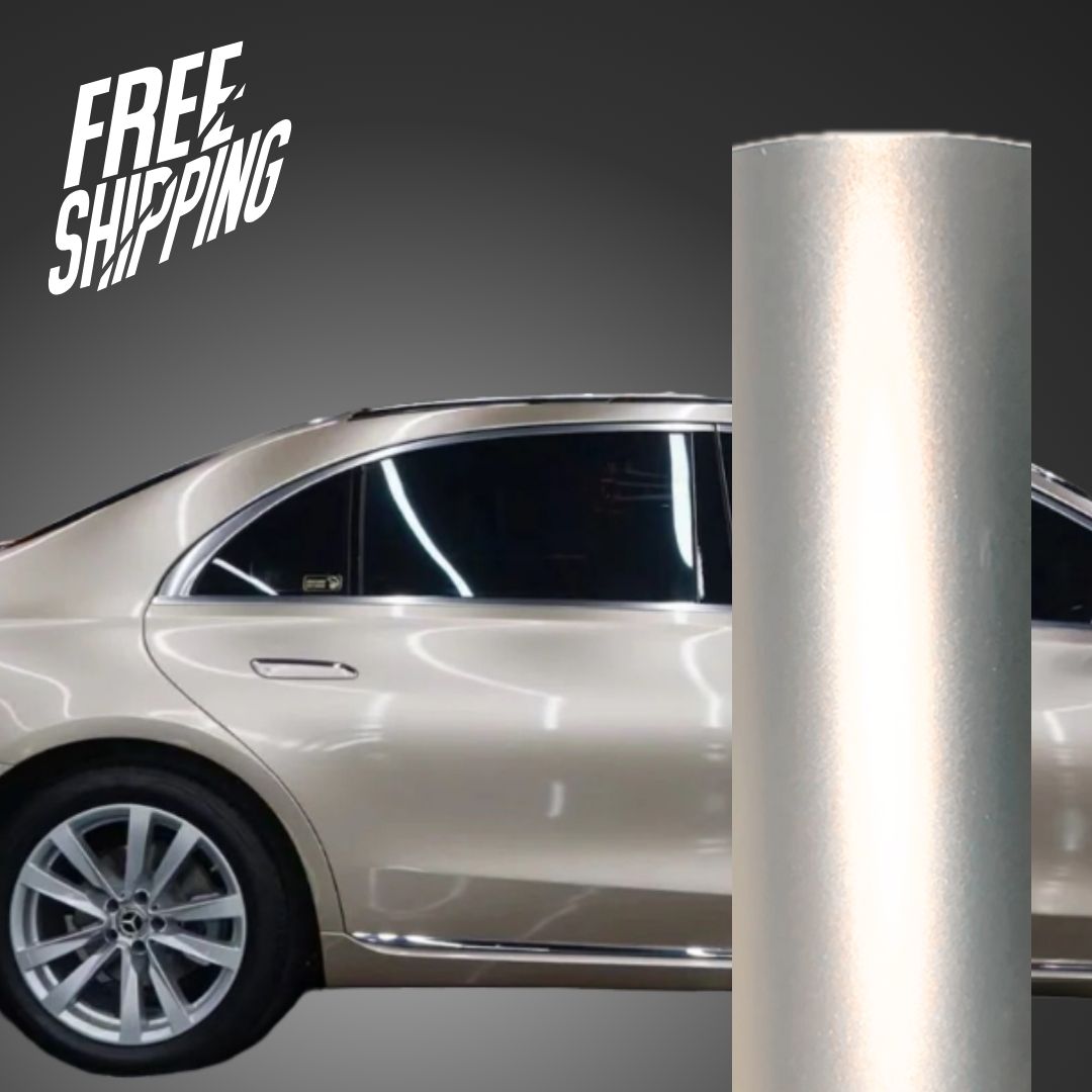 Gloss Metalic Coral Gold Car Wrap