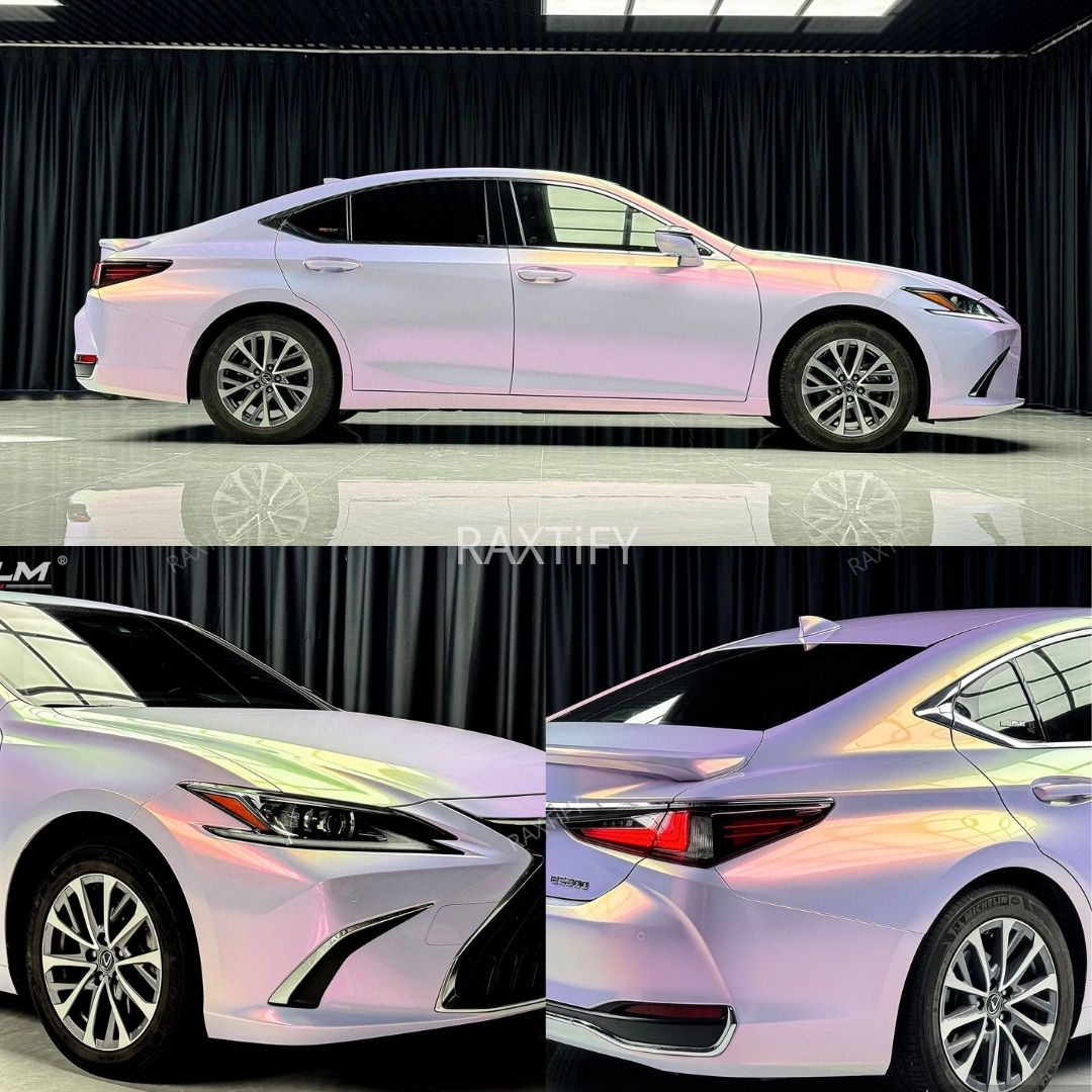 Color Shift Galaxy Dust Pink Vinyl Car Wrap 