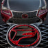 Gloss Black Red Forged Carbon Fiber Vinyl Wrap
