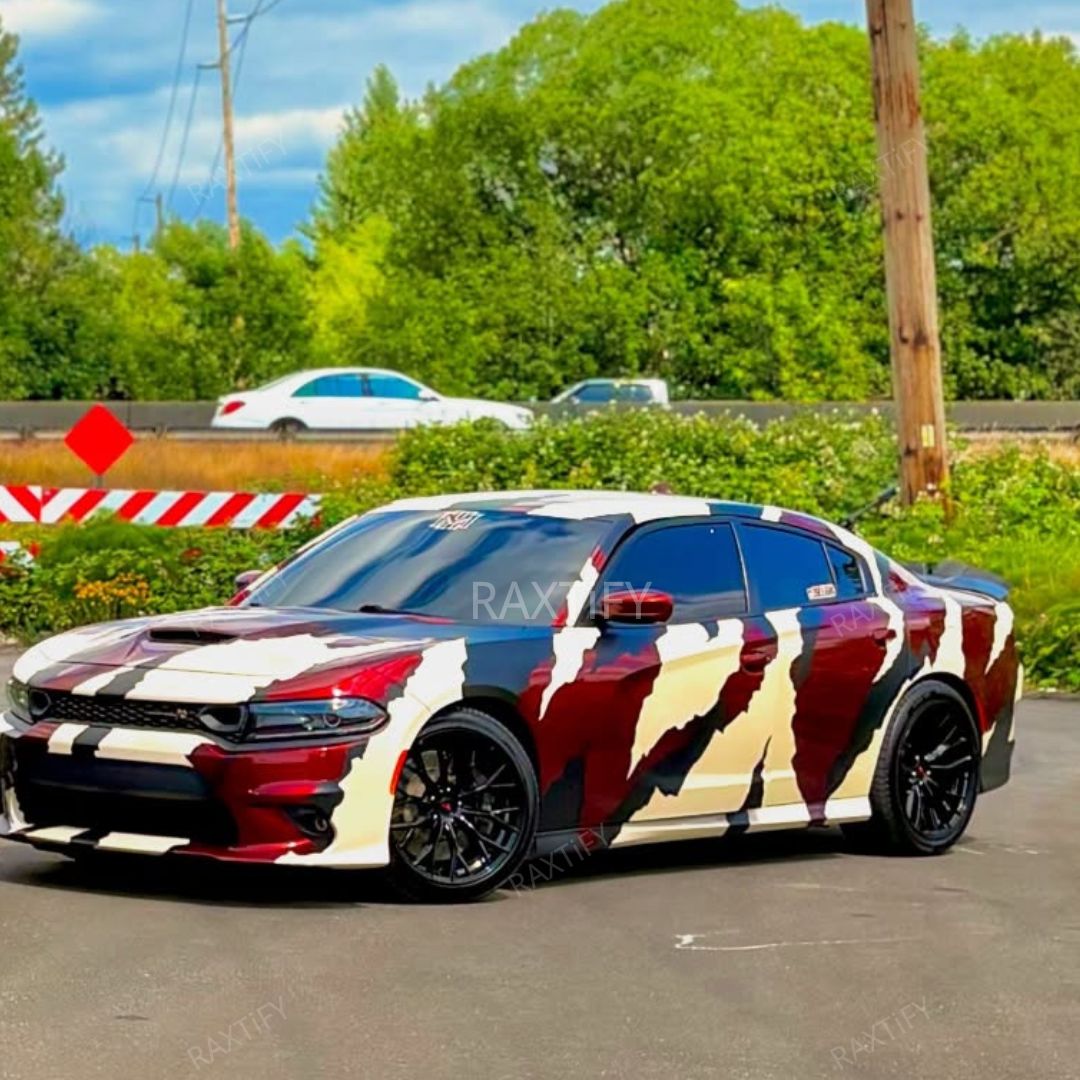2021 Dodge Charger Scatpack Camouflage Vinyl Wrap