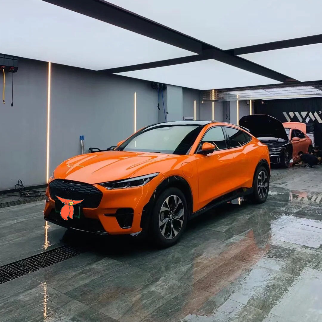 Gloss Orange Vinyl Wrap Car Film