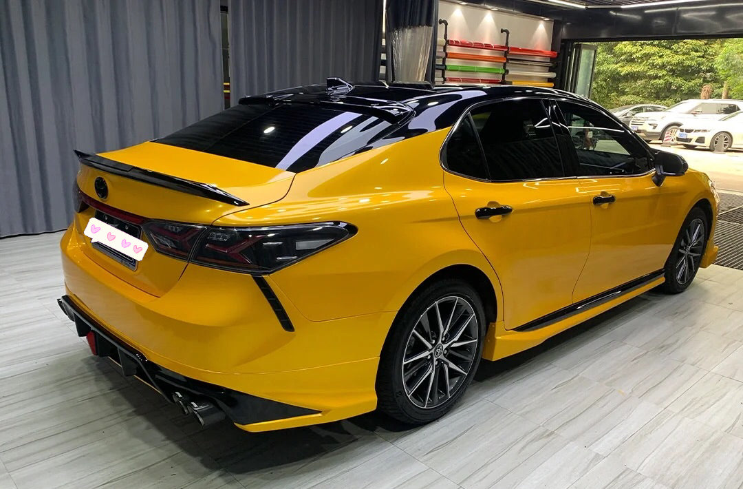Gloss Metallic Golden Yellow Vinyl Wrap Color
