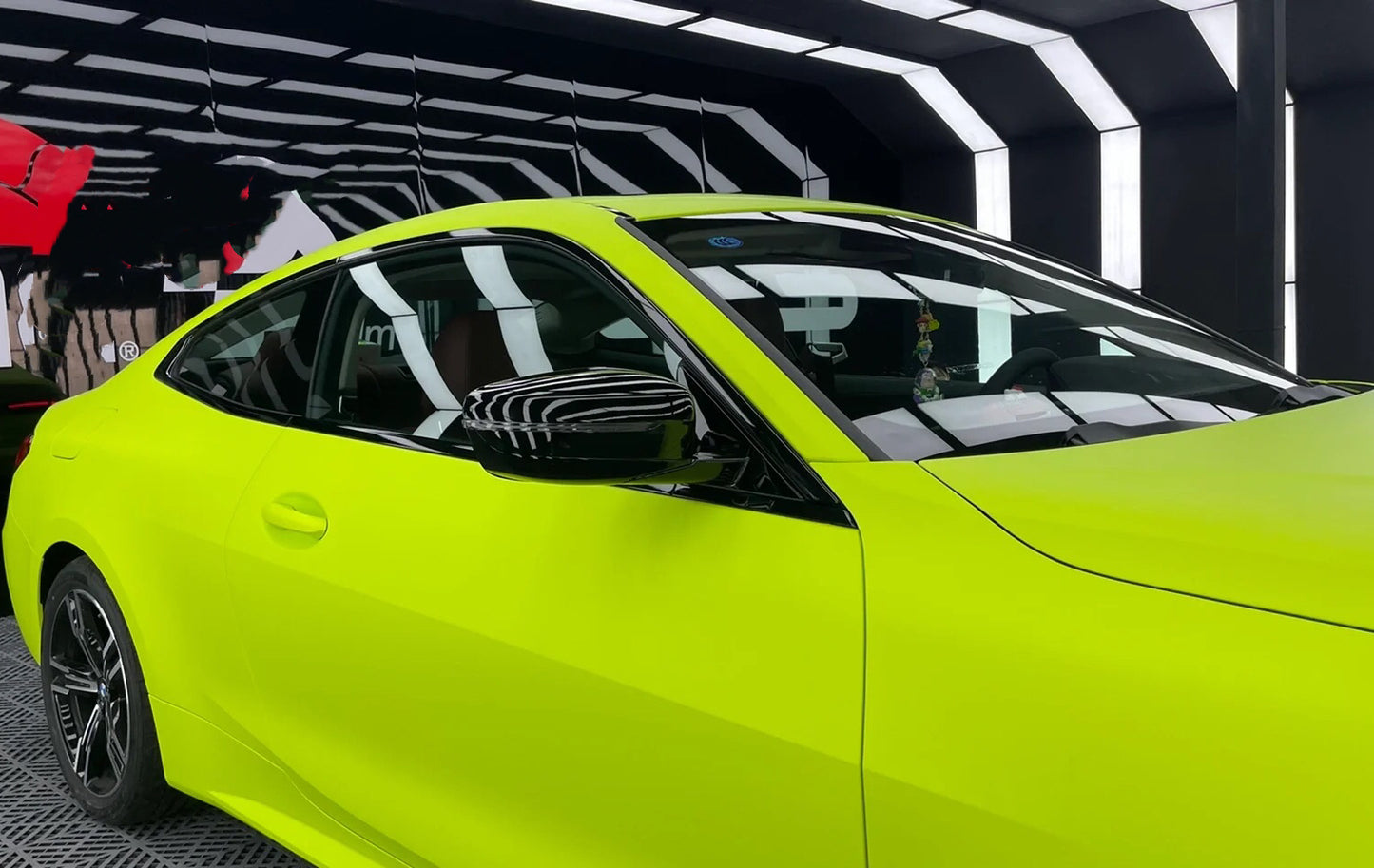 Ultra-Matte Chartreuse Yellow Vinyl Wrap