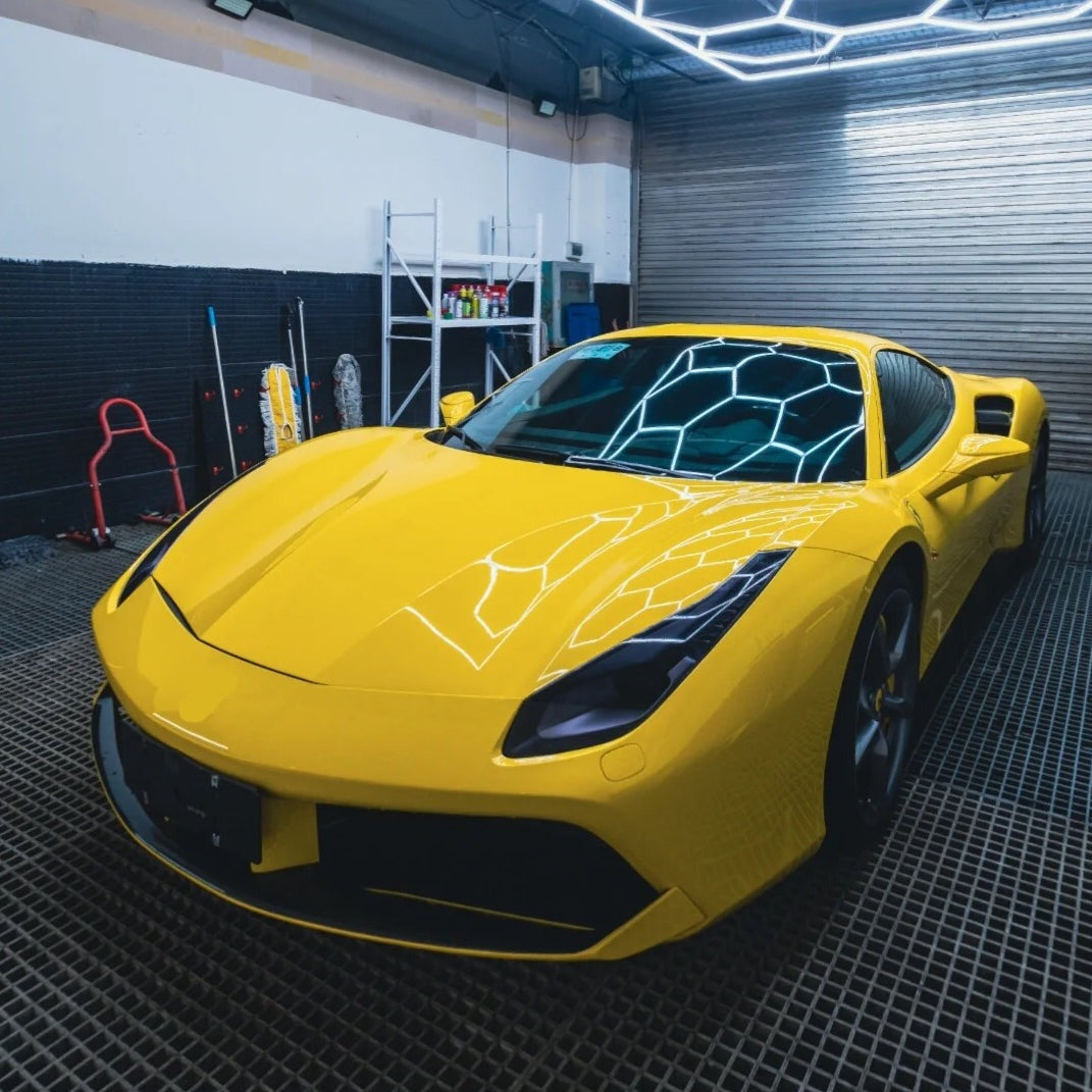 Gloss Racing Yellow Vinyl Wrap Car