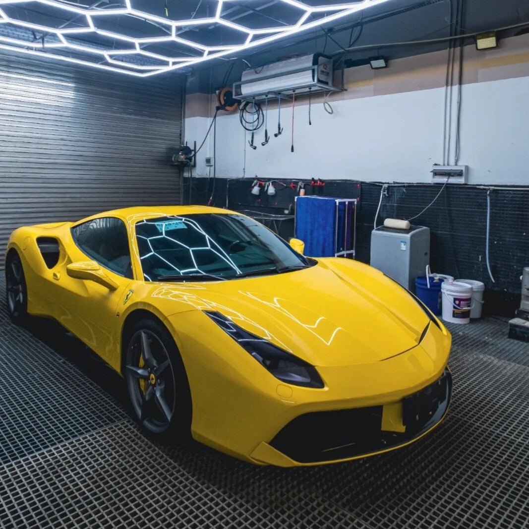 Gloss Racing Yellow Vinyl Wrap Auto