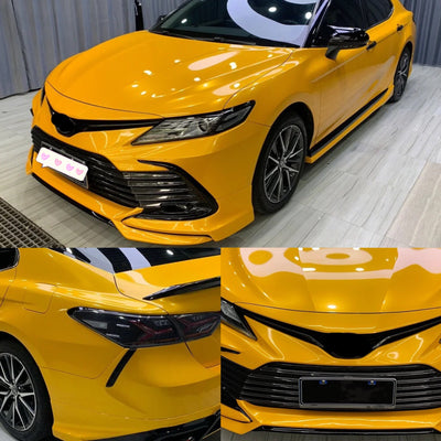 Gloss Metallic Golden Yellow Vinyl Wrap