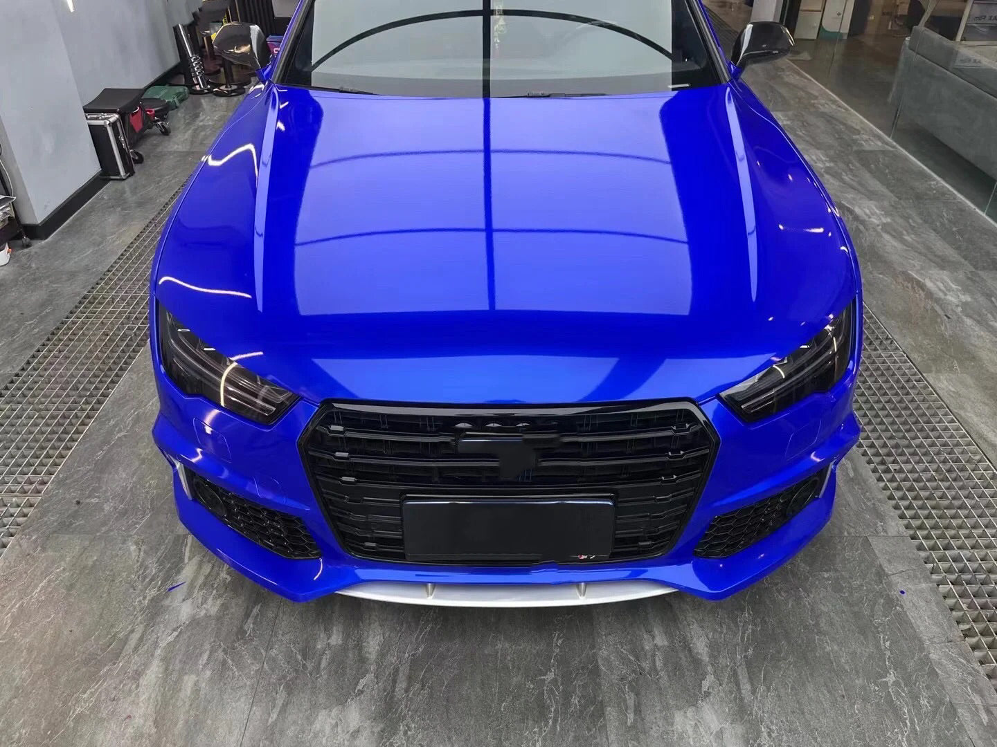 Gloss Metallic Midnight Blue Car Wrap