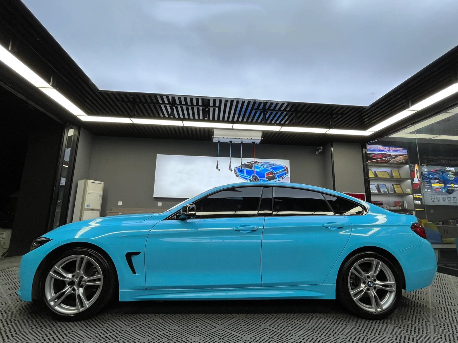 Gloss Sky Blue Vinyl Wrap