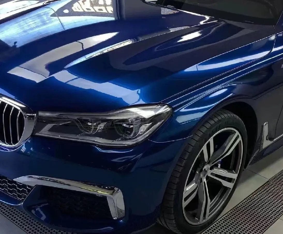 Gloss Metallic Indigo Blue Vinyl Car Wrap โ raxtify
