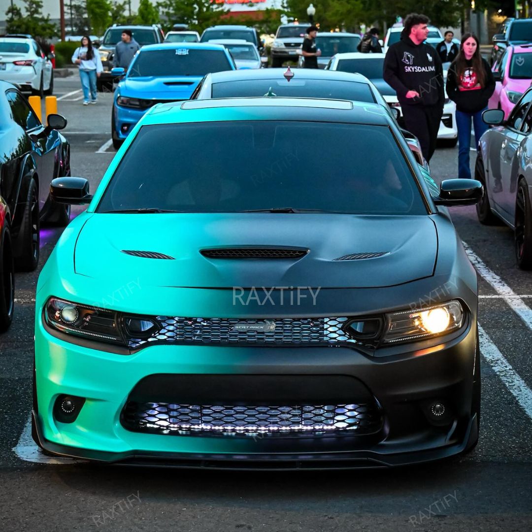 2023 Dodge Charger Scatpack Tiffany to Black Gradient Vinyl Wrap