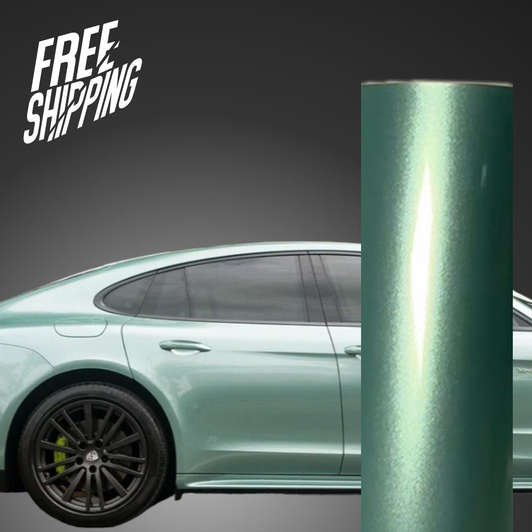 Gloss Metallic Verde Green Car Wrap