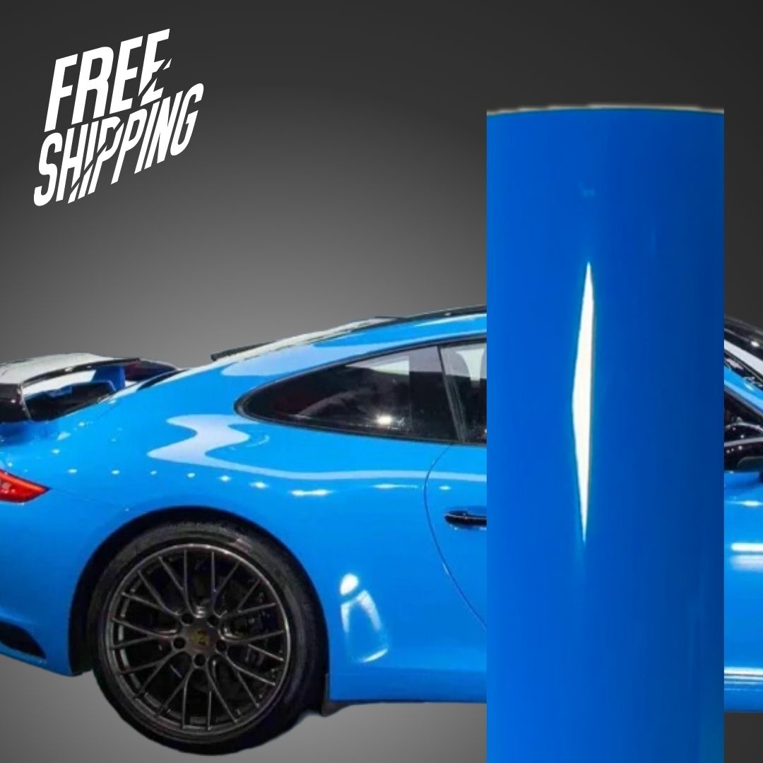 Super Gloss Baby Blue Car Wrap