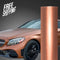 Satin Chrome Metal Brown Vinyl Wrap