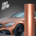 Satin Chrome Metal Brown Vinyl Wrap