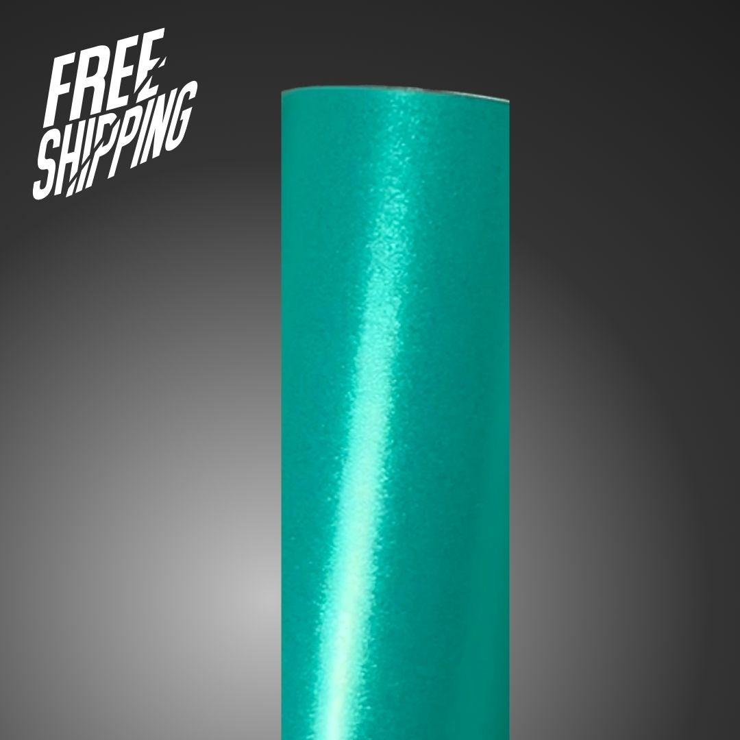 Satin Metallic Lake Green Vinyl Wrap