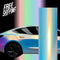 Laser Satin Chrome White Vinyl Wrap