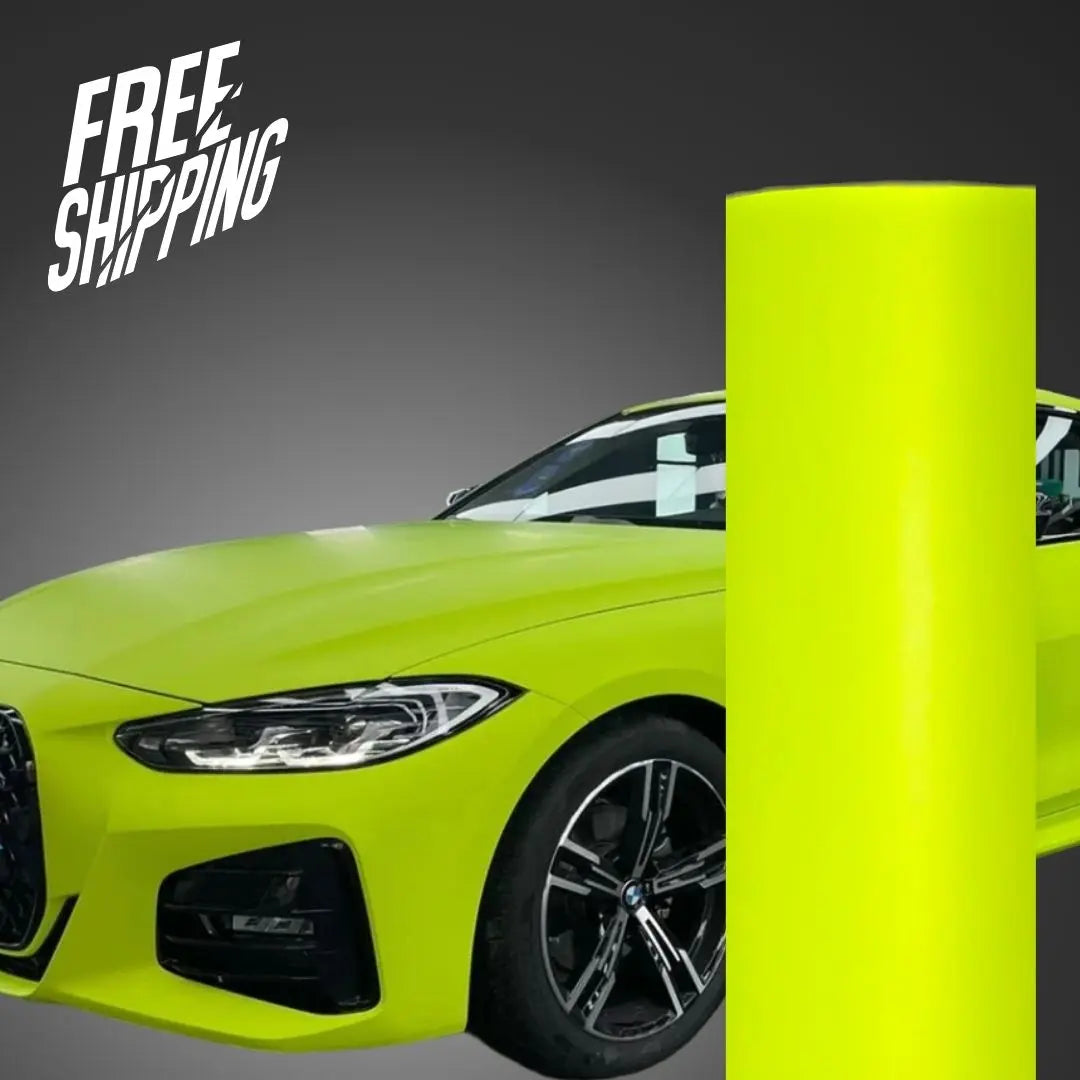 Matte Chartreuse Yellow Vinyl Wrap